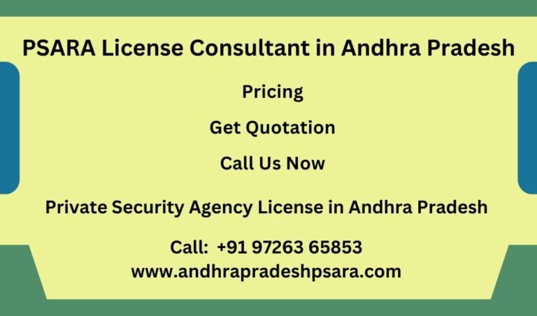 Discover PSARA License Costs in Andhra Pradesh